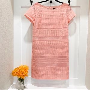 PEACH ANN TAYLOR SHIFT DRESS